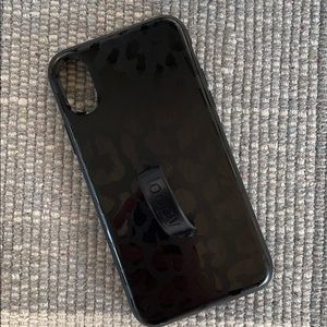 Midnight leopard Iphone X phone case